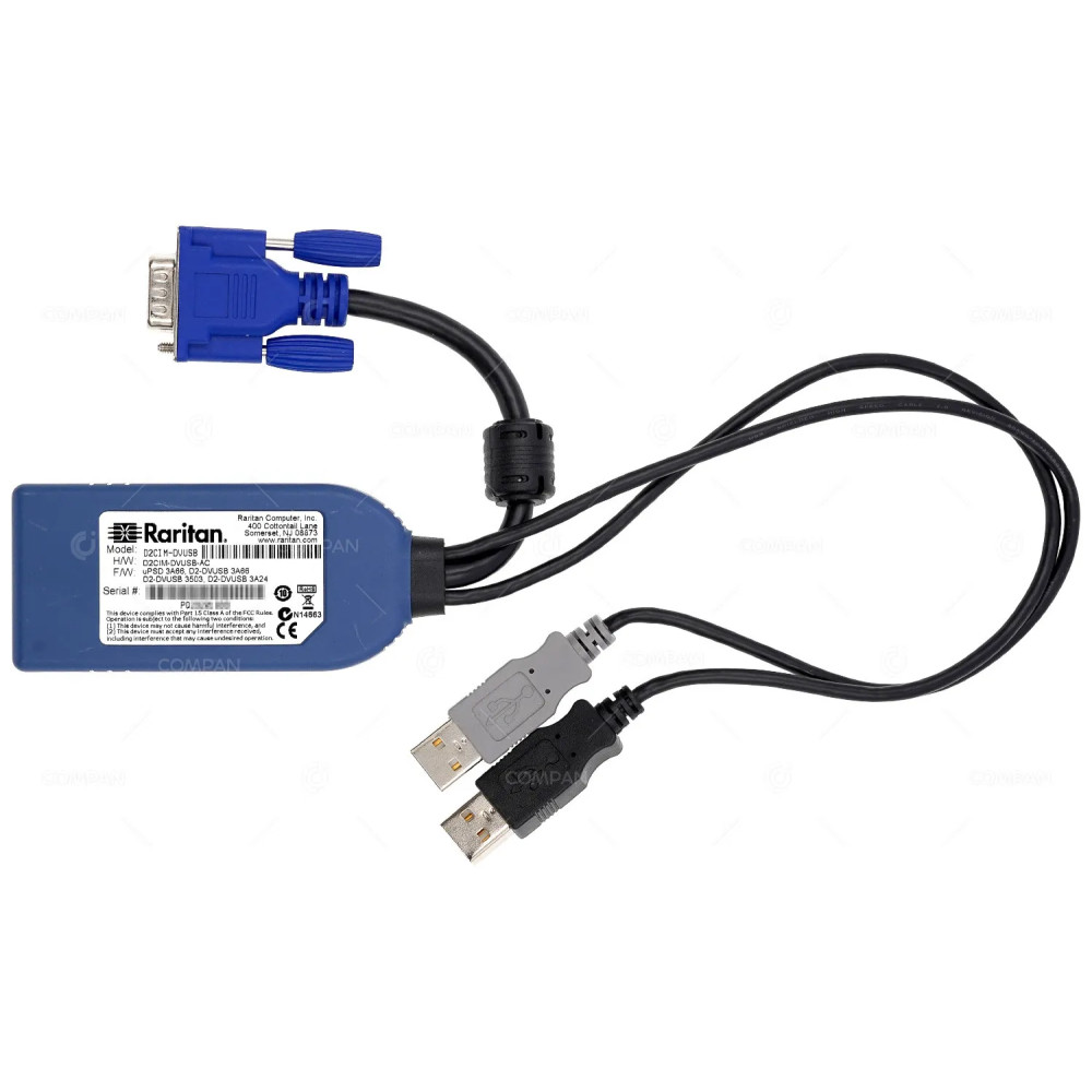 D2CIM-DVUSB  RARITAN KVM INTERFACE VIRTUAL MODULE CABLE FOR DOMINION KX2/3